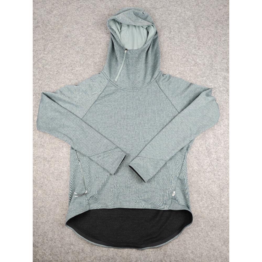 ON Cloud Running Technical Hoodie Womens XS Sage Green Face Zip Athletic Run Fit